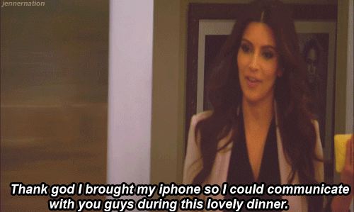Kim Kardashian Phone GIF