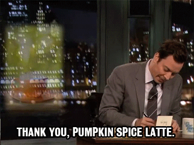 Pumpkin Spice Latte Starbucks GIF - Find & Share on GIPHY