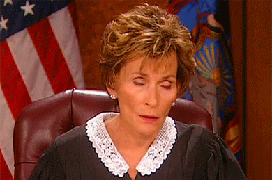 Image result for judge judy rolls eyes gif
