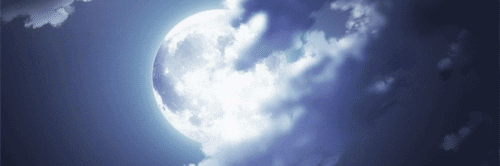 Moonlight Behind Clouds