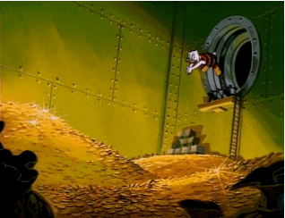 Image result for jpg uncle scrooge swimming in money gif