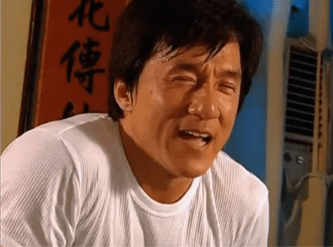 Jackie Chan l'eau à la bouche