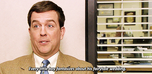 "Every little boy fantasizes about his fairy-tale wedding."