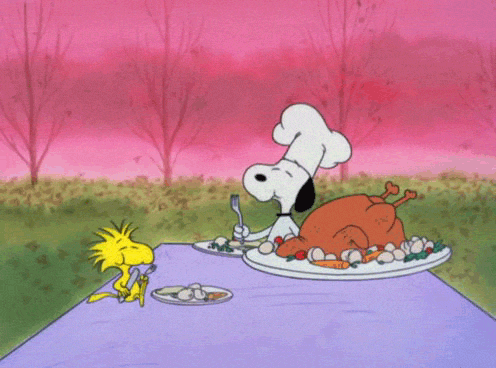Charlie Brown Thanksgiving Eating GIF - Find & Share on GIPHY