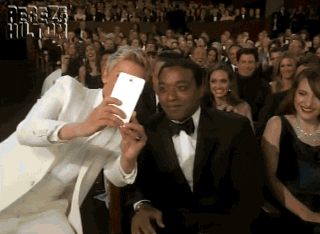 Selfie de Ellen Degeneres con Benedict Cumberbatch