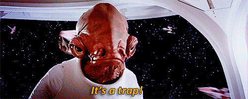Image result for its a trap gif
