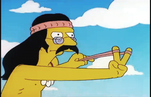 The Simpsons Hippie GIF